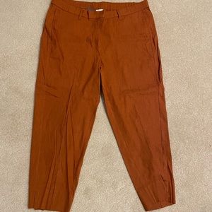 JJill 2x stretch linen pants new with tags, copper/brown color